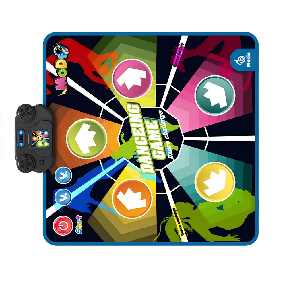 Geavonyg Kids Interactive Music Dance Mat Multiple Songs for Physical Coordination and Fitness Training Chilren Mat Kids Aerobic Floor