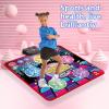 Geavonyg Kids Interactive Music Dance Mat Multiple Songs for Physical Coordination and Fitness Training Chilren Mat Kids Aerobic Floor view 3
