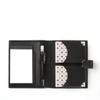Leatherology Black Onyx Playing Card Case with Notepad Leather Travel Game Set with 2 Decks, Pen Loop & Snap Closure view 1