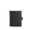 Leatherology Black Onyx Playing Card Case with Notepad Leather Travel Game Set with 2 Decks, Pen Loop & Snap Closure view 3