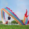 BPGSLYX Multicolor Dragon - Patterned Streamer Portable Dragon poi Ribbon Dragon Dance Ribbon Streamer with Head (8m,Colorful a) view 2