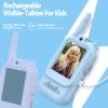 Video Walkie Talkies for Kids, Rechargeable Kids Walkies Talkies 2 Pack, Indoor Outdoor Toys for Game Party Camping, Christmas Birthday for Aged 3 4 5 6 7 8 9 Girls Boys,Blue&Blue view 3
