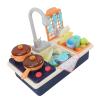 Aoaoy Kitchen Sink with Flowing Water Toy, Kids Kitchen Toy Set, Sink, Pot, Shovel, Circulating Water Outlet, Electric Dishwashing Utensils Playset, view 3