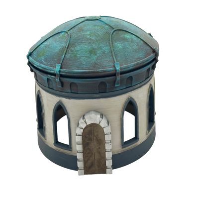 Legion Terrain - Renaissance City Finestra Building with Dome - Miniature Tabletop Wargaming Terrain (Painted)