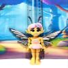 Articulated Fairy Fidget Toy 3D Printed Posable Fairy 5.5" Fairy with Wand Stress Relief ADHD Fidget Toy Articulated Posable Printverse Design - AF001-RBW view 2