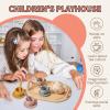 Silicone Tea Party Set | Toddler Tea Set with Silicone Teapot Cups Scoop,Role Play Toy Motor Skills Development for Birthday Christmas Holiday Celebrations view 2