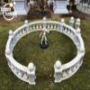 Legion Terrain - Renaissance City Curved Fence - Miniature Tabletop Wargaming Terrain (Painted) view 2