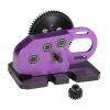 RC Modification Parts For SCX10 For Capra 1/10 Aluminum 2Low Transmission 30% Overdrive Gearbox With Delrin Skid Spur Gear RC Crawler Rigs For LCG For Chassis DIY(Purple) view 1