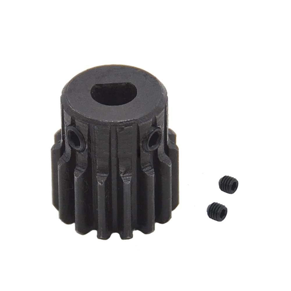 1 Mod 15Teeth Steel Pinion Gear Motor Spur Gear with D-Shape Bore 5x4.5mm Outer Dia 17mm