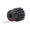 1 Mod 15Teeth Steel Pinion Gear Motor Spur Gear with D-Shape Bore 5x4.5mm Outer Dia 17mm view 3