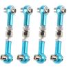 Aoaoy Aluminum Alloy 4 Piece Steering Linkage Rod, RC Upgrade Parts Fits 1:10 Scale RC Cars, Steering Linkage Arm, Metal Rod Accessories (Blue) view 2