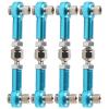 Aoaoy Aluminum Alloy 4 Piece Steering Linkage Rod, RC Upgrade Parts Fits 1:10 Scale RC Cars, Steering Linkage Arm, Metal Rod Accessories (Blue) view 4