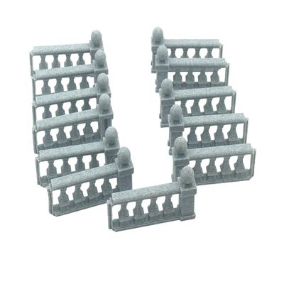 Legion Terrain - Renaissance City Straight Fence - Miniature Tabletop Wargaming Terrain (Painted)