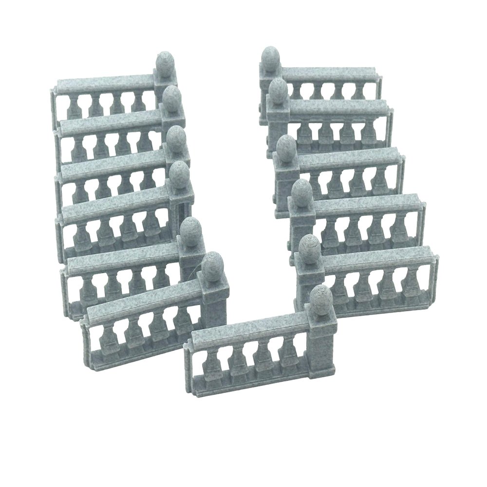 Legion Terrain - Renaissance City Straight Fence - Miniature Tabletop Wargaming Terrain (Painted)