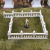 Legion Terrain - Renaissance City Straight Fence - Miniature Tabletop Wargaming Terrain (Painted) view 2