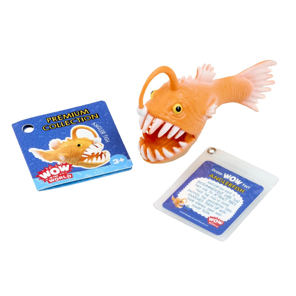 WONDERY Kids Wow in The World Premium Ocean Collection Angler Fish | Kids Learning Through Play | Ages 3+