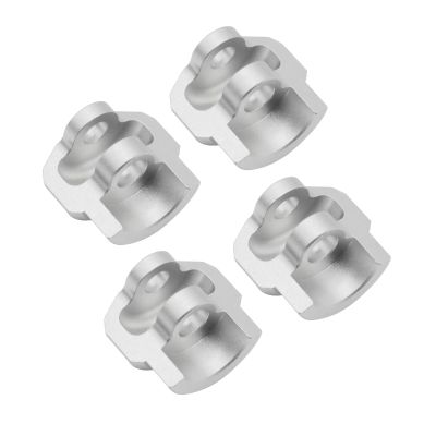 Rc Upgrade Parts For Arrma 1/7 1/8 AR330492 4pcs Metal Shock Cap Protector Shock Absorber Protection Cover RC Car Upgrade Parts Accessories(Silver)