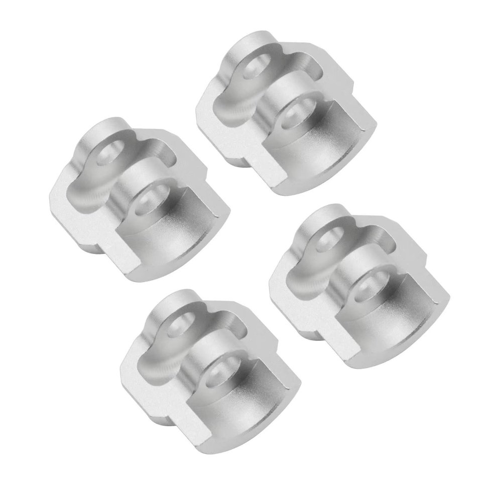 Rc Upgrade Parts For Arrma 1/7 1/8 AR330492 4pcs Metal Shock Cap Protector Shock Absorber Protection Cover RC Car Upgrade Parts Accessories(Silver)