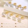 Screw Flat Back Hypoallergenic Earrings for Girls Toddler Baby Kids Jewelry for Teens Stainless Steel view 3