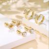Screw Flat Back Hypoallergenic Earrings for Girls Toddler Baby Kids Jewelry for Teens Stainless Steel view 4