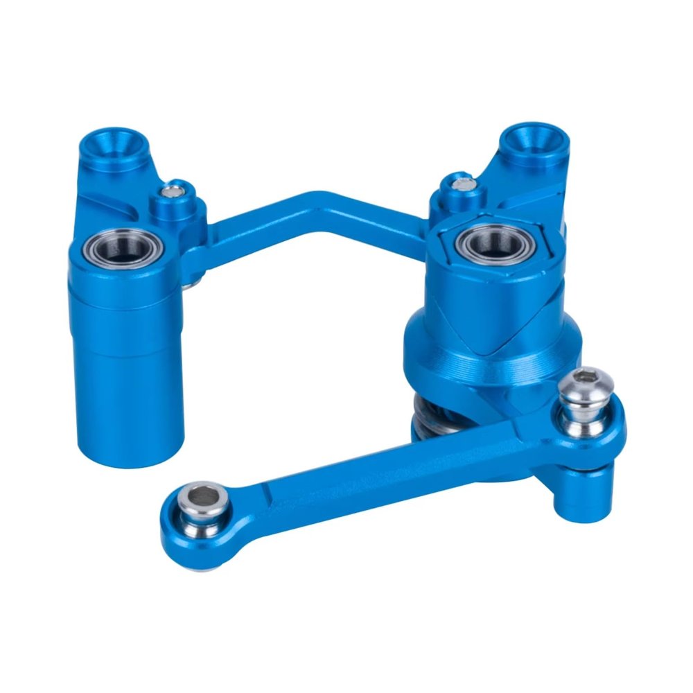 RC Modification Parts For Traxxas BL-2S For Slash 4x4 4WD Aluminum Steering Bellcrank And Drag Link Servo Saver Set RC Upgrade Parts(Blue)