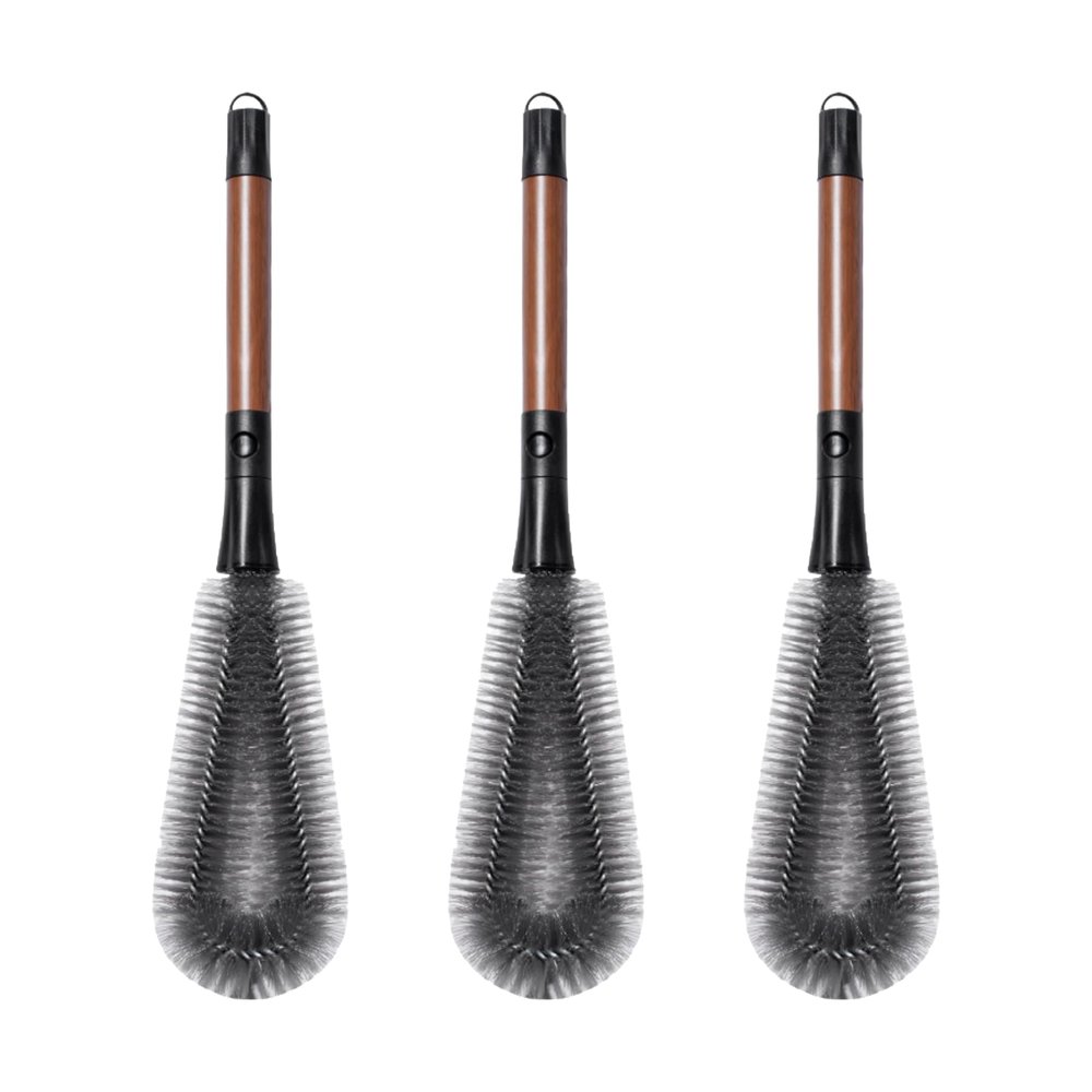 2 in 1 Bottle Brush with Long Handle Cup Lid Cleaning Brush Multifunctional Water Bottle Cleaning Brush Set Portable Cup Holder Cleaner Lid Gap Cleaning Tool for Bottle Cup Container 3PCS