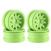4PCS Plastic Beadlock 1.9" Wheel Hub Wheel Rim Compatible with 1/10 RC Crawler Car Axial SCX10 TRA-XXAS TRX4 RC4WD D90 Redcat Gen8 VS4-10(Green) view 1