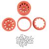 4PCS Plastic Beadlock 1.9" Wheel Hub Wheel Rim Compatible with 1/10 RC Crawler Car Axial SCX10 TRA-XXAS TRX4 RC4WD D90 Redcat Gen8 VS4-10(Green) view 3