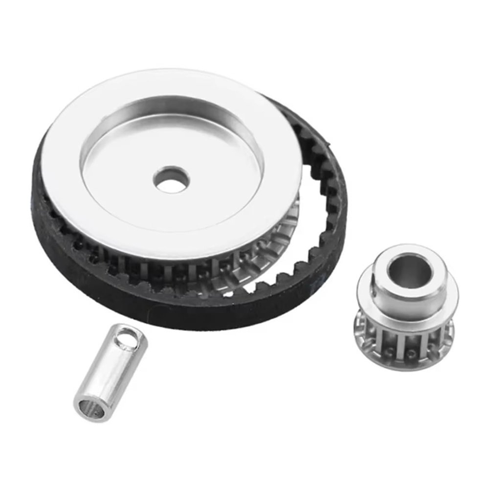 RC Car Parts for Traxxas for TRX4 for TRX6 1/10 RC Crawler Car Upgrade DIY Parts Belt Drive Transmission Gears System 12T 30T(Silver)