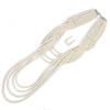 Bohemian Multi Layered Pearl Necklace Set,beige,61+8cm view 1