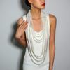 Bohemian Multi Layered Pearl Necklace Set,beige,61+8cm view 3