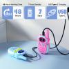 Walkie Talkies for Kids 2 Pack - Boys Girls Christmas Toys Birthday Gifts for Age 4-6 6-8 Year Old Kid Presents - Rechargeable Long Range 2 Way Radio Flashlight Pink Outdoor Toy Camping Hiking view 3