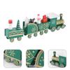 jojofuny Wooden Christmas Train - Christmas Train Decoration, Xmas Tabletop Decor for Festival Party, 8.26 x 1.57 inch view 3