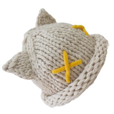 BUBEFSKD Oversized Kitten Hat With Ear Solid Color Children Furry Cartoon Photo Props Outdoor Head Wrap For Halloween Fashionable Toddler Hat