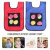 jojofuny 1 Set Sticky Ball Vest Set: Sticky Dodgeball Vest with Throwing Balls - Parent-Child Interactive Toy for Indoor and Outdoor Playing view 3