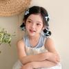 10PCS Mini Cute Bow Hair Clips for Women Girls Small Bowknot Barrettes Pink Blue Bows Cute Satin Hairpins for Ponytail Hairstyle Party Birthday Christmas (Blue) view 2
