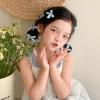 10PCS Mini Cute Bow Hair Clips for Women Girls Small Bowknot Barrettes Pink Blue Bows Cute Satin Hairpins for Ponytail Hairstyle Party Birthday Christmas (Blue) view 4