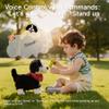 eJog Pup Electronic Interactive Plush Dog Toy, Realistic Robot Puppy Toy, Walking, Talking, Barking, Tail Wagging, Voice-Activated Control Stuffed Animal Pet Toys for Children Ages 3+ view 3