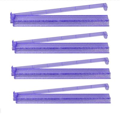 (4pcs) Mahjong Stand and Putter Combination, Acrylic Plastic Material, no Need to Assemble, Matching, a Different Sense of Experience. (Transparent Purple+Silver Powder)