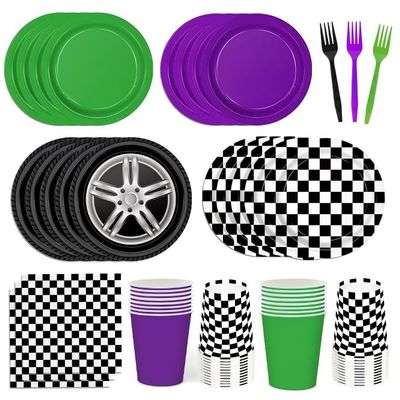 150pcs Monster Truck Birthday Plates Napkins Monster Truck Birthday Party Decorations Paper Cups Disposable Tableware Set for Kids Party Supplies Serve 30 Guests