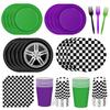 150pcs Monster Truck Birthday Plates Napkins Monster Truck Birthday Party Decorations Paper Cups Disposable Tableware Set for Kids Party Supplies Serve 30 Guests view 1