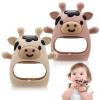 2 Pack Baby Teething Toys for 3-6 6-12 Months, Food Grade Silicone Teether Mitten, Baby Essentials Infant Teething Relief, Soothing Chew Toys for Newborn Infant Essentials view 1