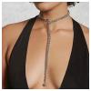 ZYIBPMSJKQCFK Metal Chain Circle Necklace With Pendant ,silvery,54cm view 2