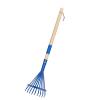 Kids Harrow for Leaves Metal Small with Handle and Leaf Garden Tools for Kids Boys and Girls Gardening Detachable Handle Harrow view 1