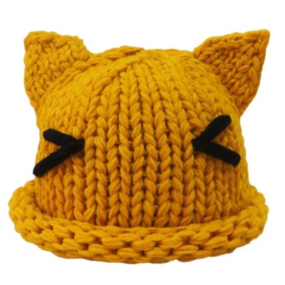 BUBEFSKD Oversized Kitten Hat With Ear Solid Color Children Furry Cartoon Photo Props Outdoor Head Wrap For Halloween Fashionable Toddler Hat