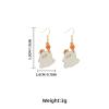 5.2 * 2.3cm/5 * 2cm Retro Halloween Skull Earrings,white 2,5 * 2cm view 2