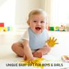 10 Pack Cotton Snap Bibs for Baby Boy Girl, Super Soft Drool Bibs for Teething and Feeding view 4