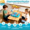 Noltola Whack Mole Game for Kids, Idea Gift for 3-12 Year Old Boys and Girls, Interactive Pounding Toy with 2 Hammers, Lights & Sounds, 3 Game Modes Educational Toy for 3 4 5 6+ Year Old Boys- Blue view 2