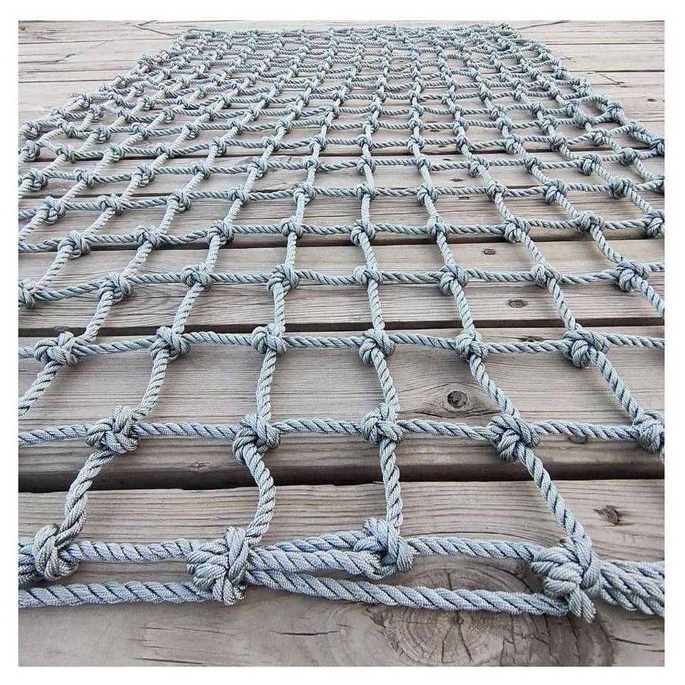 Outdoor Climbing Net for Kids and Adult,Climbing Net for Swing Set, Heavy Duty Rope Outdoor Cargo Webbing Net,Military Climbing Cargo Net(10mm*8cm,1X6m/3.3X19.69ft)