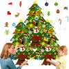 32 Pc Felt Christmas Tree for Toddlers, Felt Christmas Tree - Oversized 3D Felts Xmas Trees with Lights, DIY Holiday Decoration (3 Pcs) view 1